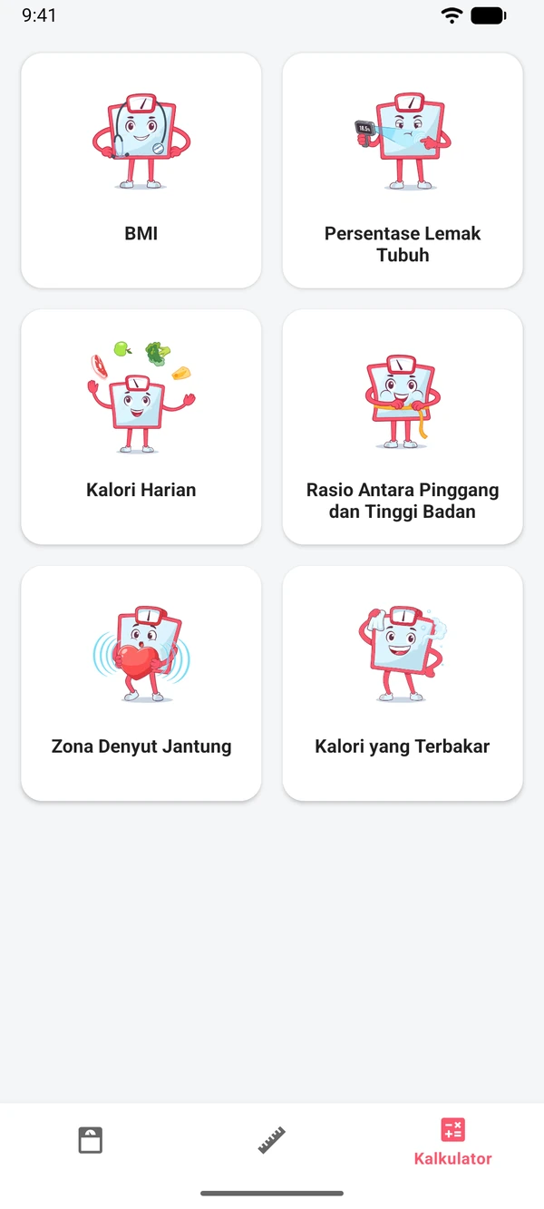 Daftar enam kalkulator di aplikasi